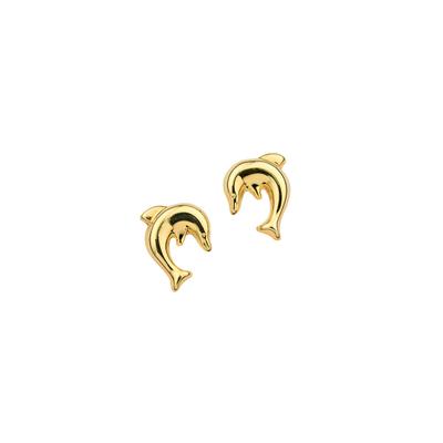 Paar Ohrstecker FIRETTI "Schmuck Geschenk Gold 333 Ohrschmuck Ohrringe Delfine", gold (gelbgoldfarben), Ohrringe, Damen, Gelbgold 333