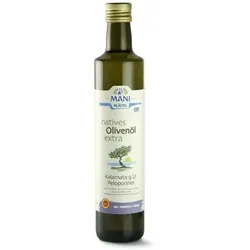 Mani natives Olivenöl extra, Kalamata g.U. Peloponnes bio 500ml