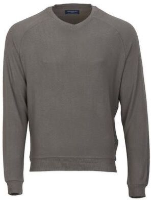 Boxercraft BM1201 Men's Cuddle V Neck Sweater in Meditation Grey size XS   80% viscose/17% polyester/3% elastane