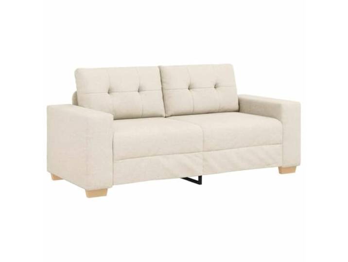 KUTYWEXFM Loveseat 2-Sitzer Sofa Leinen Polstersofa 180x77x82 cm Bequemes 2er Couch-Design mit robuster Sperrholz-Stahl-Konstruktion für Wohnzimmer, Arbeitszimmer und Empfangsbereich.