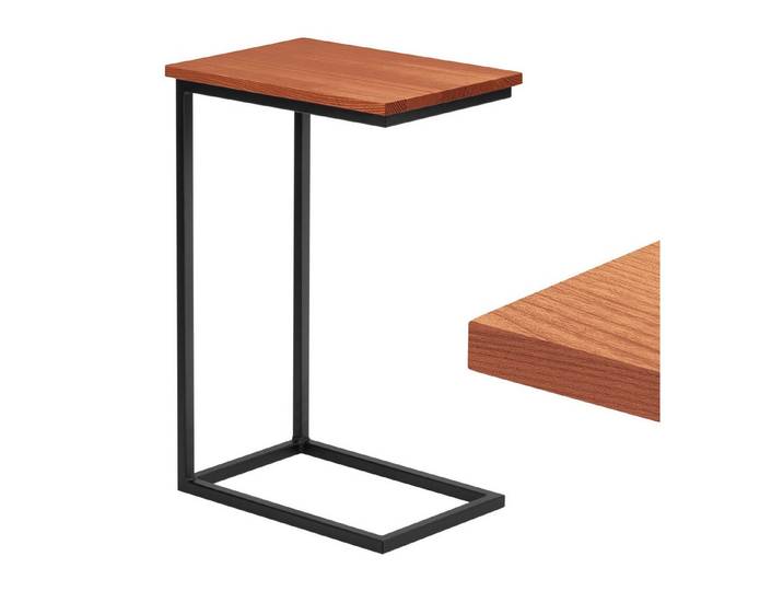 LAMO Manufaktur Beistelltisch Massivholztischplatte Laptoptisch Sofatisch (Set, 1 Tisch), 20mm stake Massivholzplatte