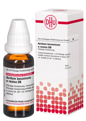 DHU-Arzneimittel GmbH & Co. KG ACIDUM BENZOICUM E Resina D 6 Dilution 20 ml 02120820