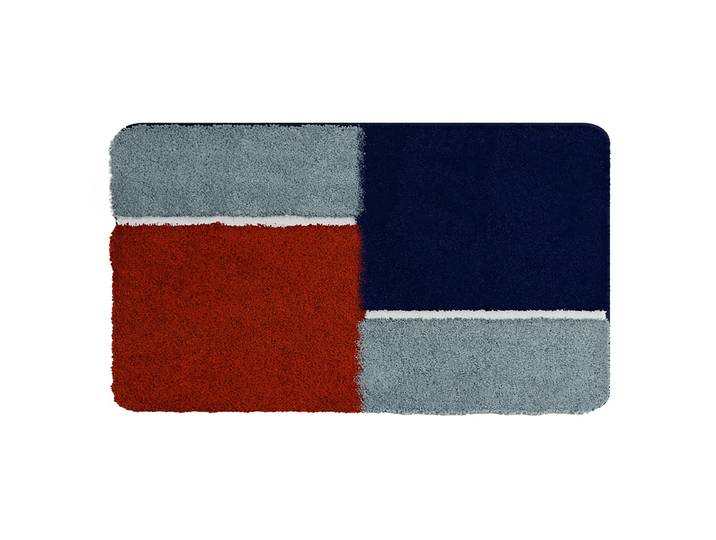 Badematte Enema 70 x 120cm Rot/Rot/Blau
