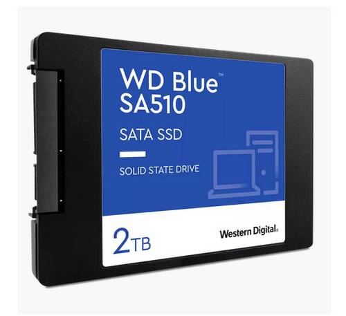 Western Digital Blue SA510 2 TB Interne SATA SSD 6.35 cm (2.5 Zoll) SATA 6 Gb/s Retail WDS200T3B0A
