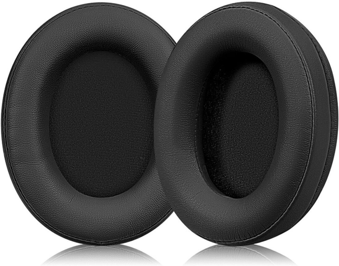 INF Proteinleder-Ohrpolster für Over-Ear Gaming-Headsets kompatibel mit MCHOSE V9 Serie - 2er-Set Schwarz