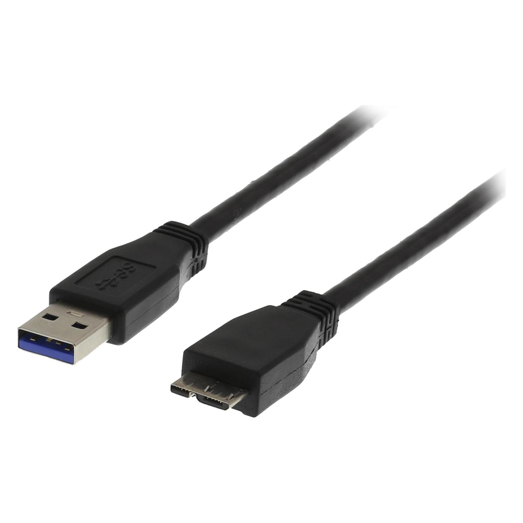 Deltaco patchkabel - 3 m - sort (0.50 m, USB 3.2 Gen 1) (TP-63S)