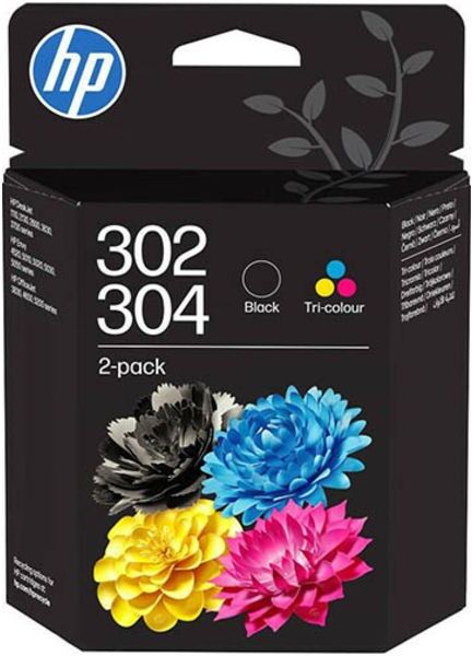 HP 302/304 (B82L1AE) - Noir + 3 couleurs - Cartouche d'encre - Multipack