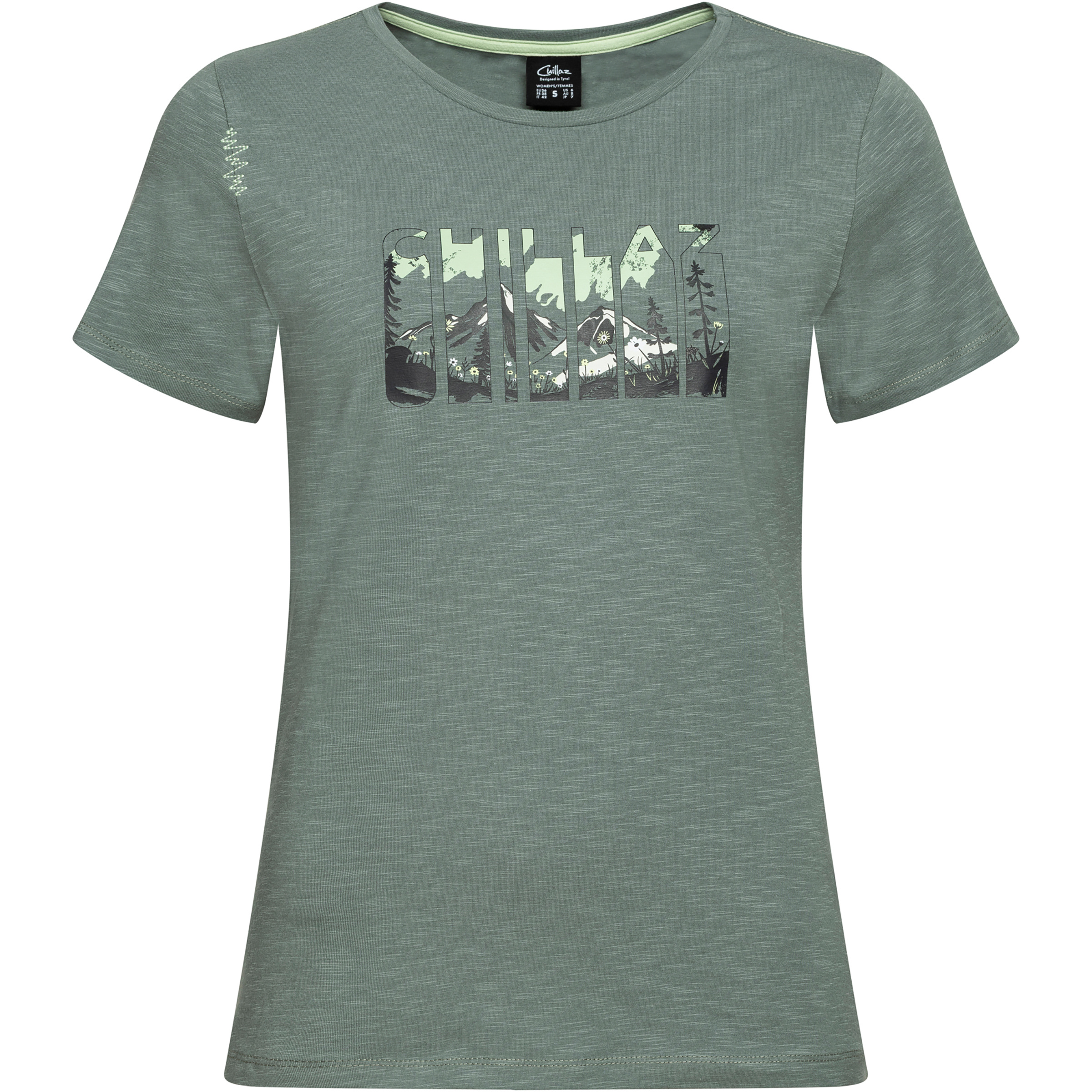 Chillaz Valencia Nature Flow Damen T-Shirts grau Größe XL Alpinklettern | Sportklettern | Bouldern Hautfreundlich