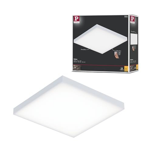 Paulmann Velora vierkant LED-paneel wit met warm wit licht, dimbaar
