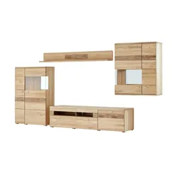 Woodford Wohnwand  Miro ¦ holzfarben ¦ Maße (cm): B: 379 H: 202 T: 51.0