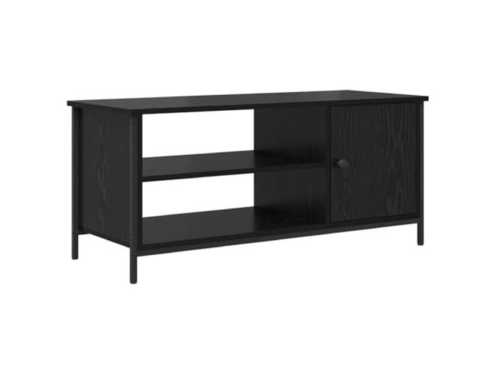 Makastle TV-Schrank 100x40x45 cm Schwarz Eichen-Optik
