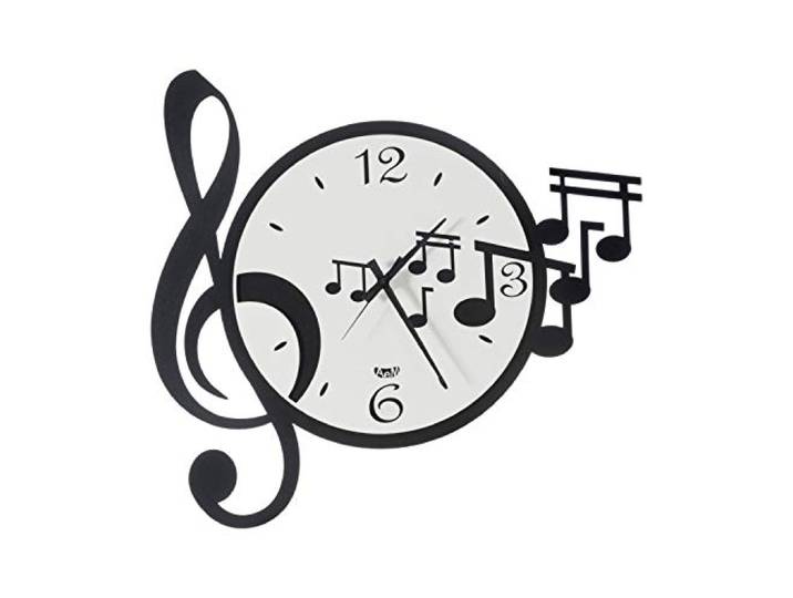 Arti & Mestieri ARTIMESTIERI 0OR3388C44 Orologio Con CHIAVE E Note MUSICALI\, Musica Nero Bianco