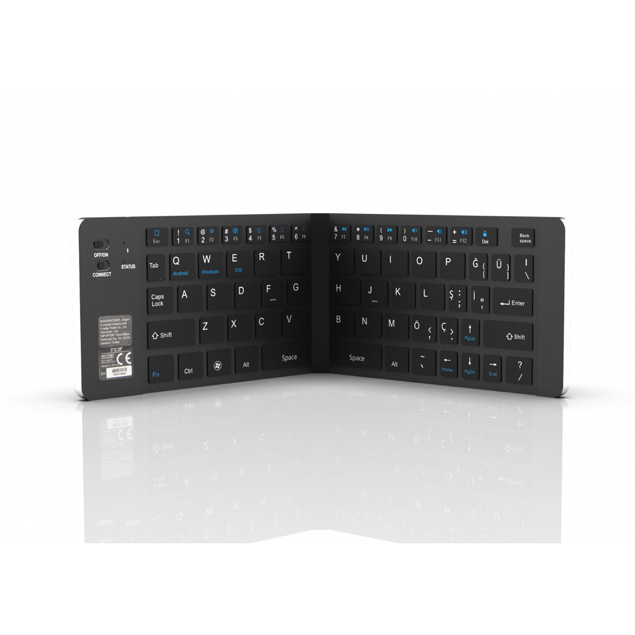 INCA IBK-579BT Bluetooth Deutsch schwarz/silber (kabellos)