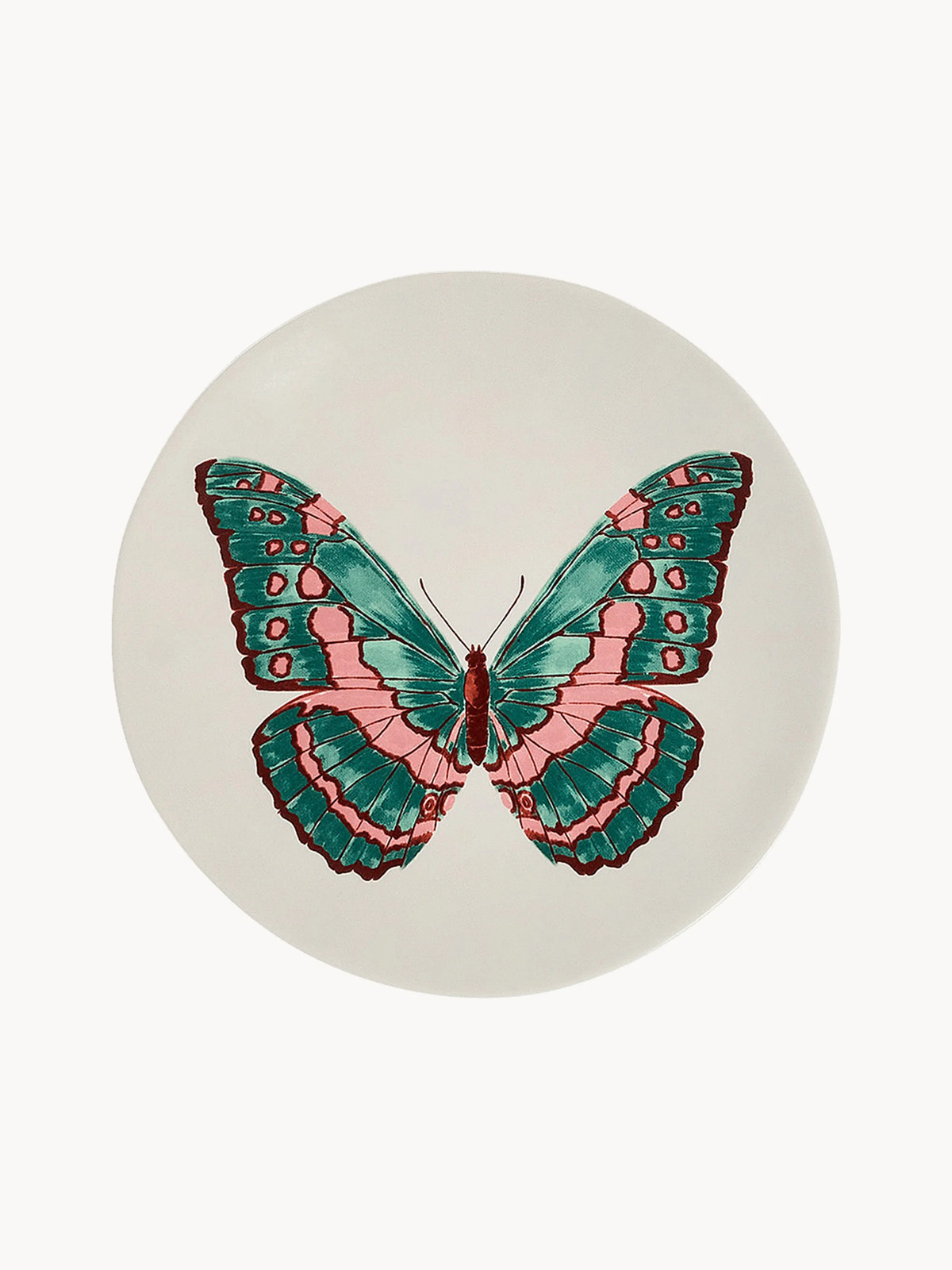 Handgemaakt dessertbord Butterfly Manor van Anna + Nina
