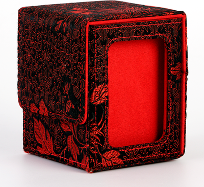Daily Deals Depot Trading Card Deck Box Case, Carrying Organizer Holder For MTG, TCG, Commander, Board Games, Collectible Card Storages petunia
