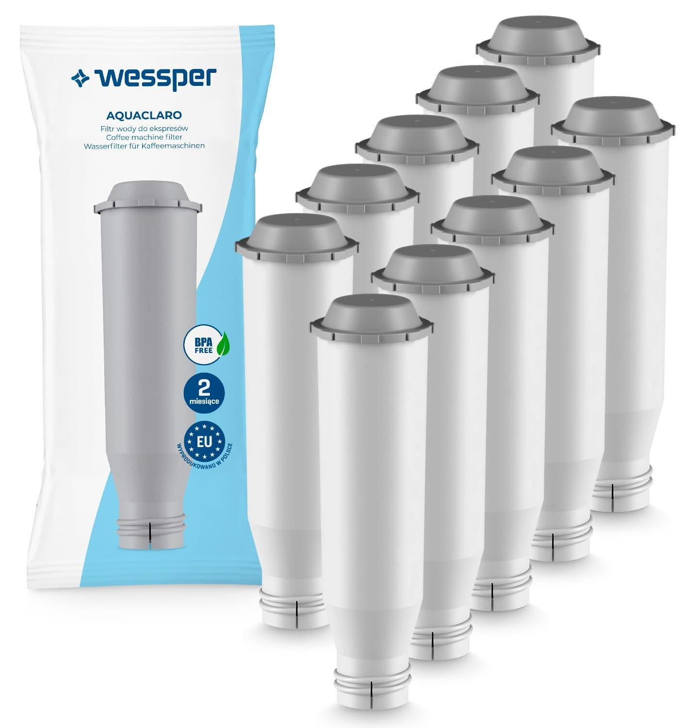 Dripio Waterfilters, 10 stuks, compatibel met Krups Claris F088