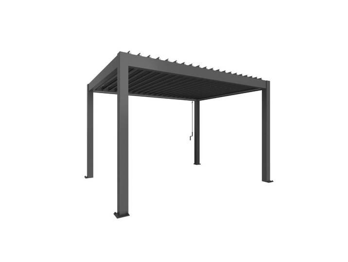 Biohort Pavillon, Metall, 404.5x264x312 cm, wetterfest, UV-beständig, rostfrei, Sonnen- & Sichtschutz, Pergolas