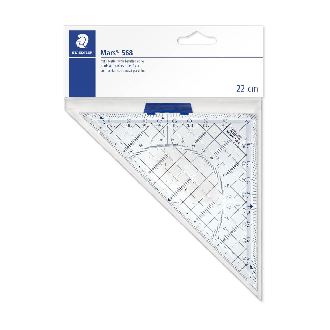 Staedtler Geodreieck 22cm Acryl m.Griff trans