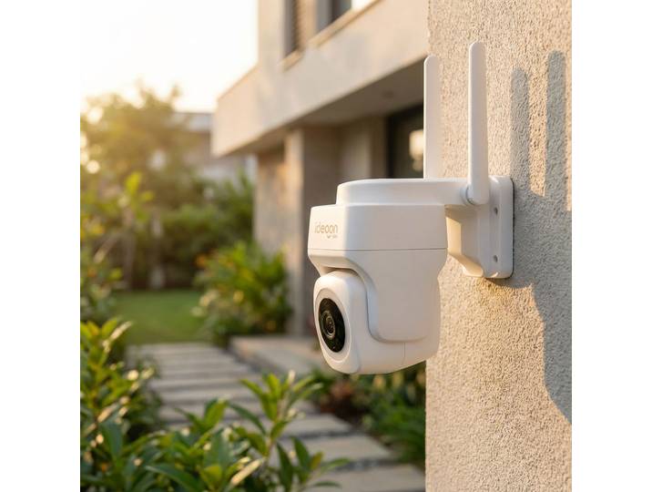 WLAN Überwachungskamera 2K, 3MP, Infrarot-Nachtsicht, Tuya, Alexa & Google