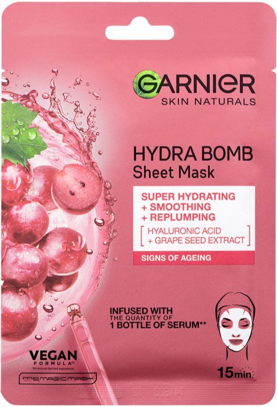 Garnier Textil Masks Hydra Bomb masque hydratant en tissu 28 g