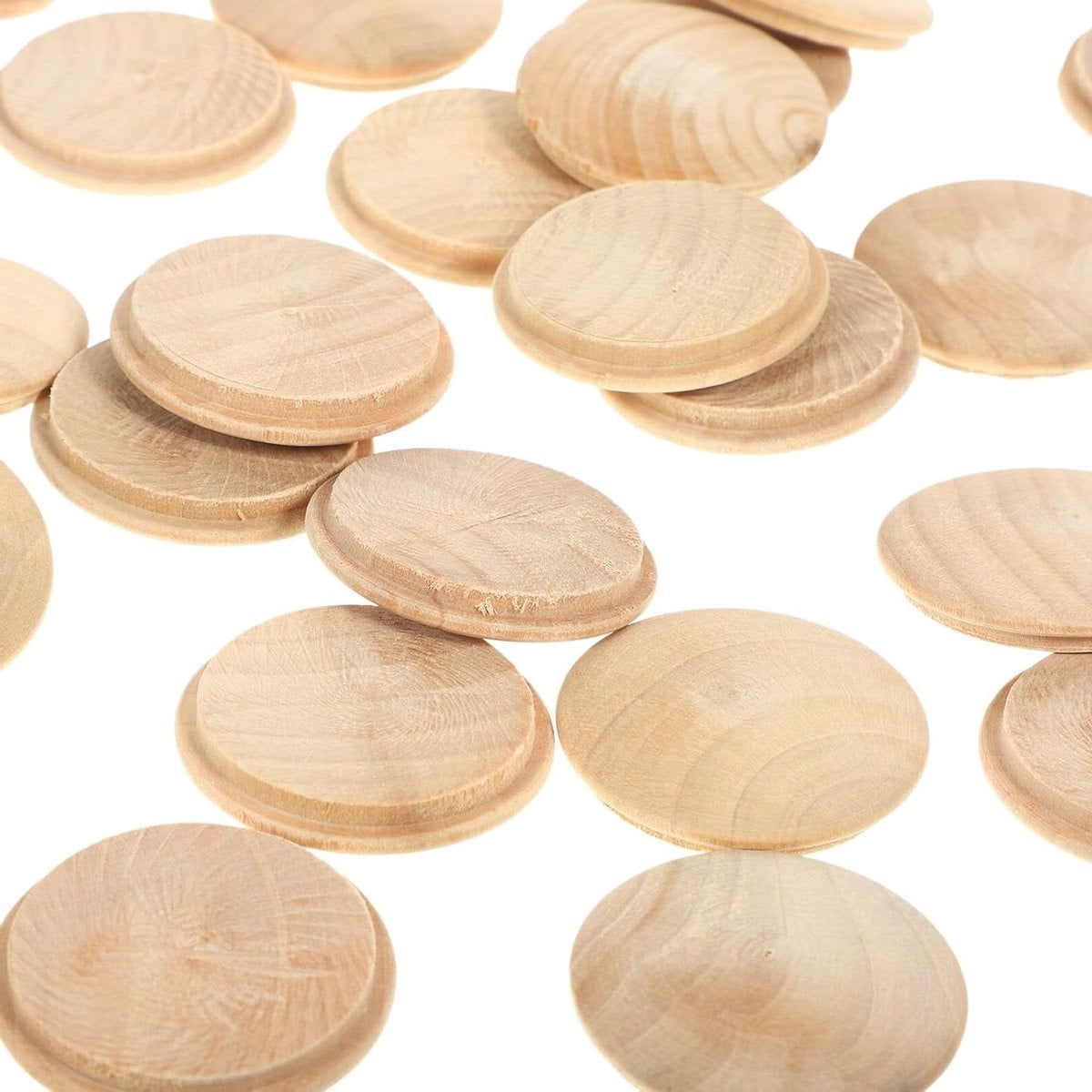 Houten Meubelpluggen Afdekdoppen voor Schroefgaten - Beige - 100 Stuks