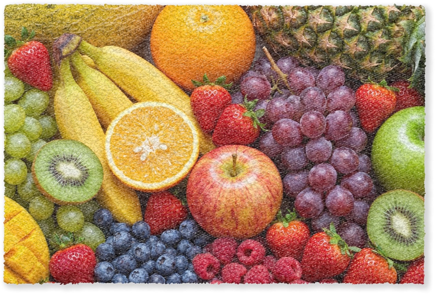 MuchoWow Deurmat Fruit Vers Kleurrijk B/D: 120 x 80 cm