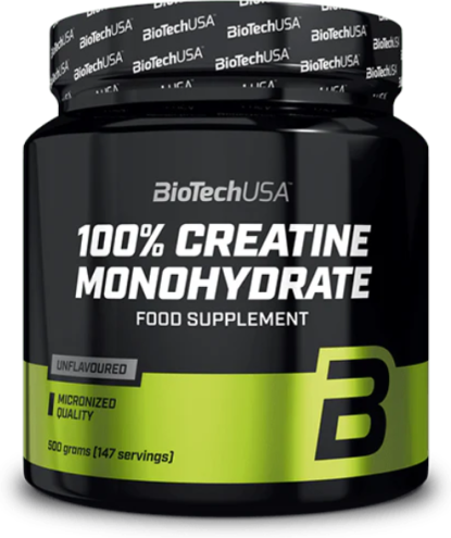 BiotechUSA 100% Creatine Monohydrate unflavored 500 gr 1000 gr