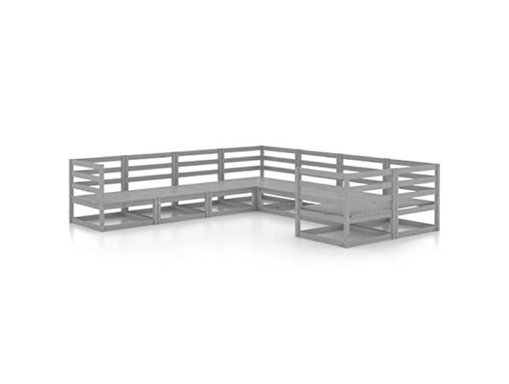 vidaXL 8-delige Loungeset massief grenenhout