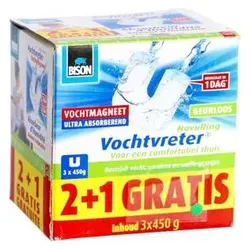 Bison, Eiskratzer + Scheibenenteiser, Feuchtigkeitsabsorber Magnet Nachfüllung 2+1