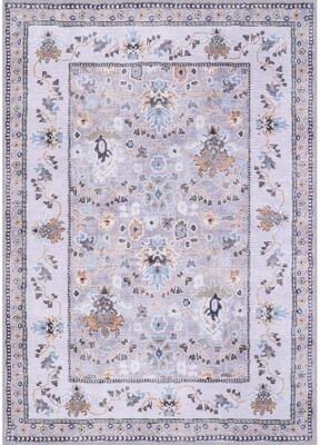 Beverly Rug Machine Washable Indoor Rug Floral Pattern Stain Free for Indoor Living Room Bedroom Office Area Rug