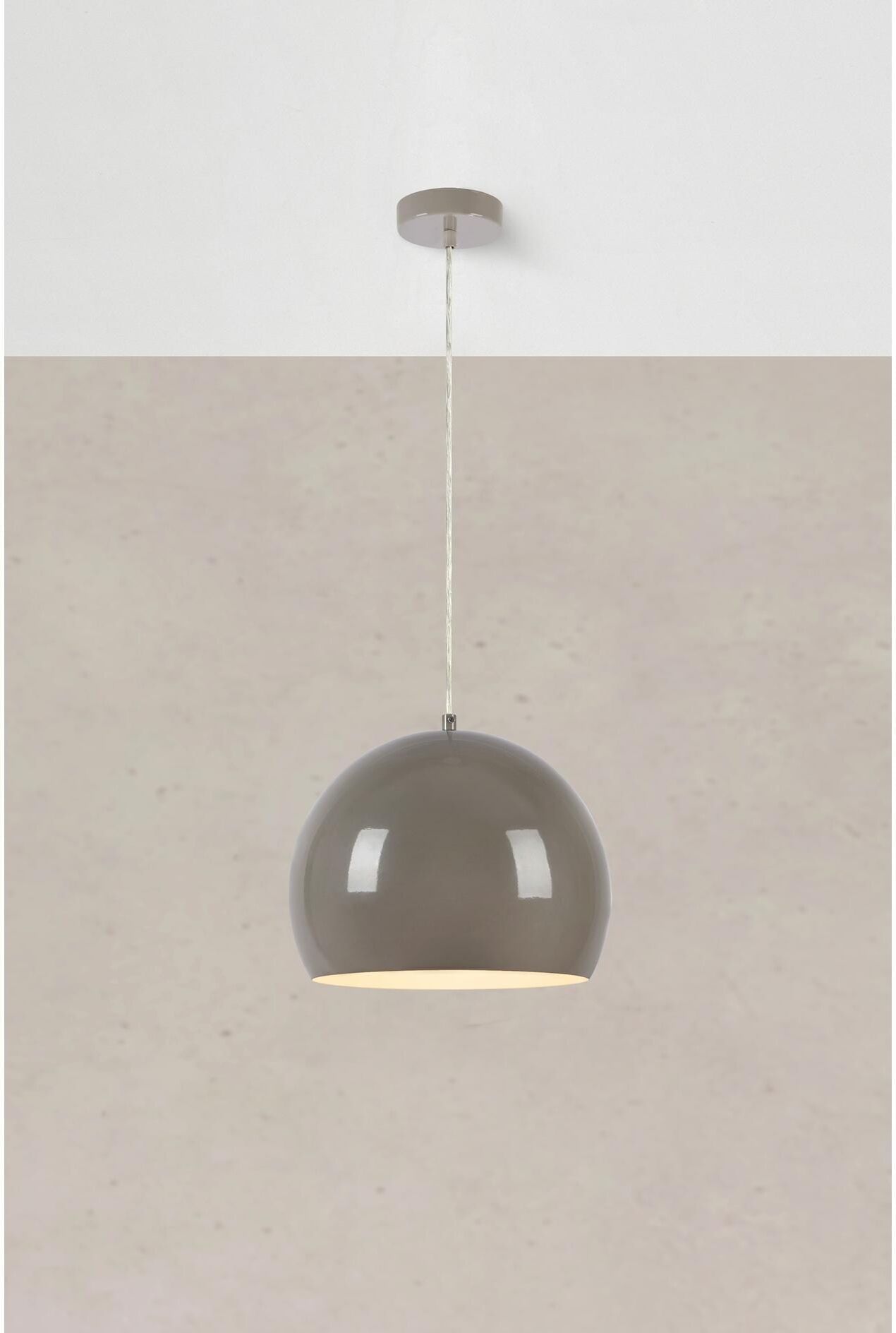 MARKSLÖJD Pendelleuchte "Pop, 28 cm", beige (grau), 1, Ø 28cm H: 24cm, 1 Stk., Leuchten, Pendelleuchte grau 1, Ø 28cm H: 24cm, 1 Stk.