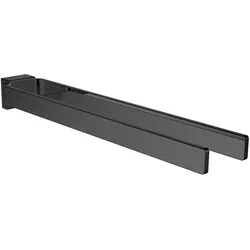 emco cue Handtuchhalter, 2-armig, starr, 431mm, schwarz, 325013343