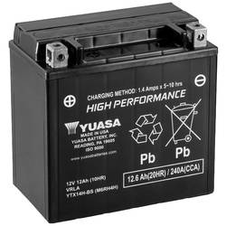 Yuasa YTX14H Motorradbatterie 12 V 12 Ah