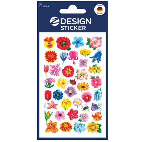 AVERY Zweckform 114 Aufkleber 54304 Blumen
