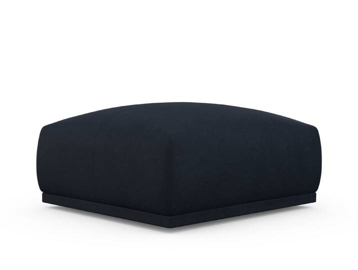 TRENDMANUFAKTUR Hocker Braga 85 x 85 cm, Japandi-Stil, hochwertiger Kaltschaum (1 St), moderner Polsterhocker, 85/42/85 cm (B/H/T)