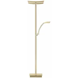 Hell LED-Stehlampe Andy Alu, Eisen, Stahl & Metall Gold