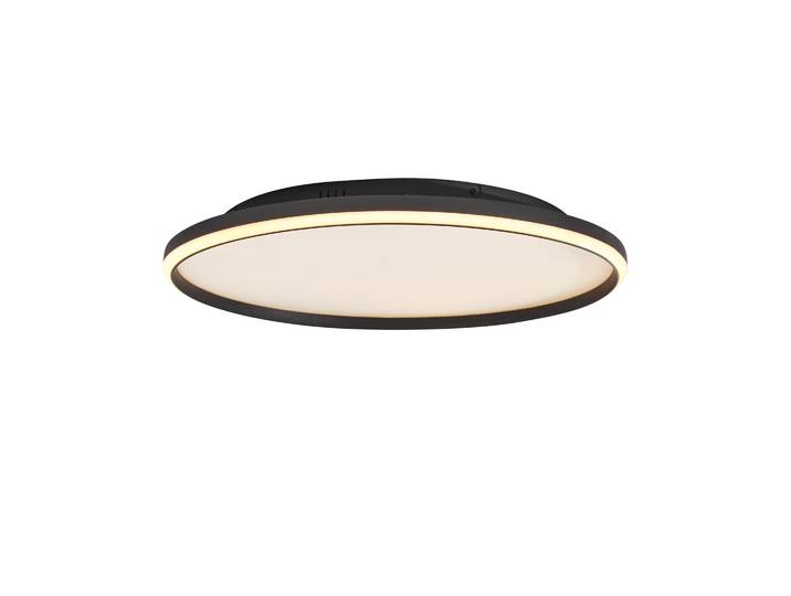Plafonnier design noir et blanc avec LED à intensité variable en