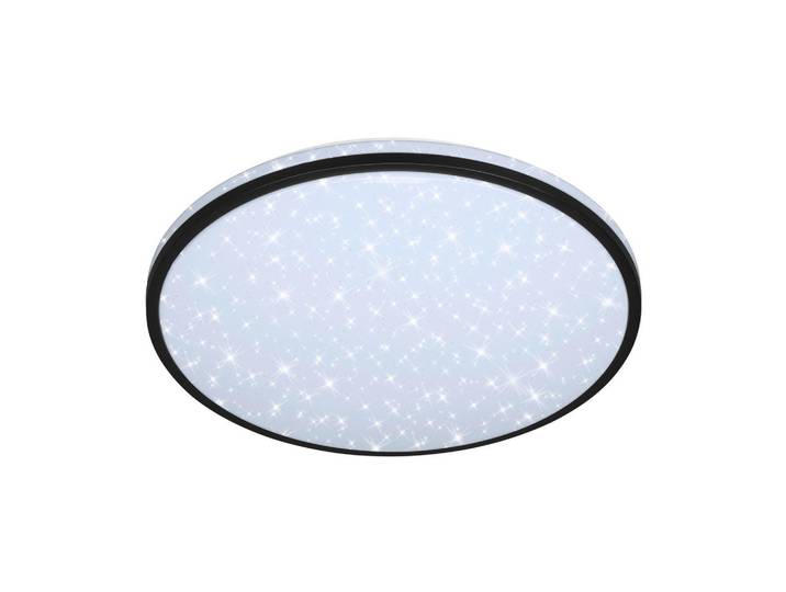 Led-Deckenleuchte, Schwarz, Kunststoff, rund, 9.5 cm, Sternenhimmel, Timerfunktion, Lampen & Leuchten, LED Beleuchtung, LED-Deckenleuchten