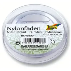FOLIA 12930 Nylonfaden auf Spule, Ø0,3mmx100m