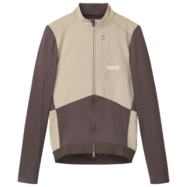 Pedaled - Odyssey Windblock Merino Jersey - Velotrikot Gr S braun