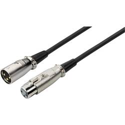 Monacor MEC-50/SW XLR Kabel [1x XLR-Stecker - 1x XLR-Buchse] 0.7 m Schwarz 0061720