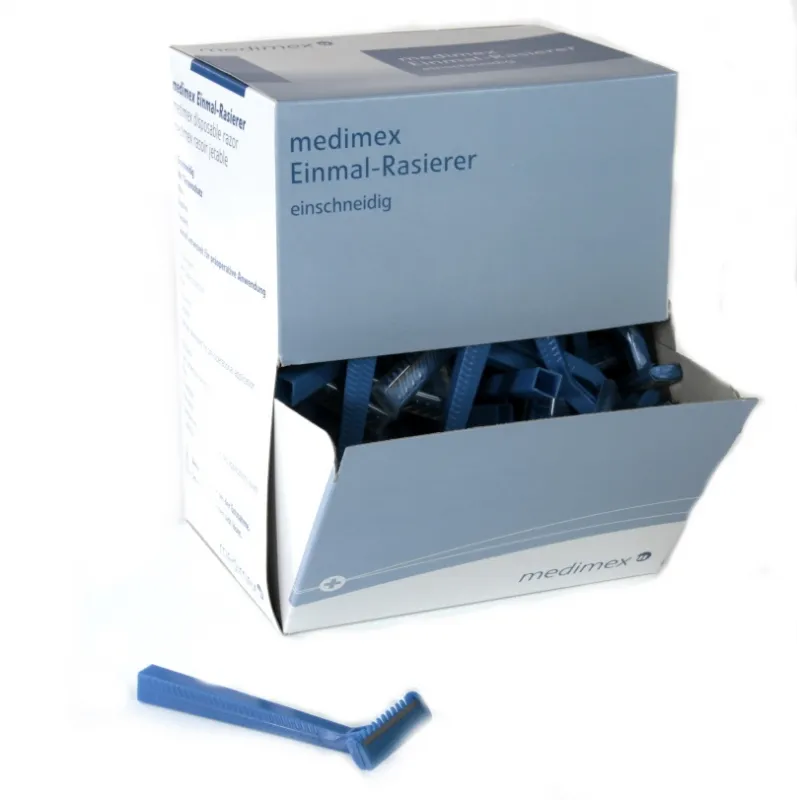 medimex GmbH Einmalrasierer Standard 1-schneidig blau (100 Stück) 8M50103001