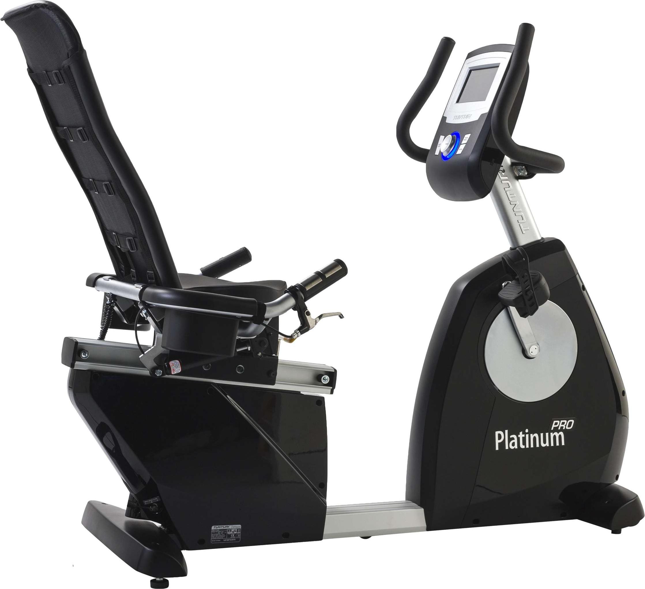 Platinum Recumbent Bike PRO - Niedriger Einstieg - Einstellbar - 43 Programme