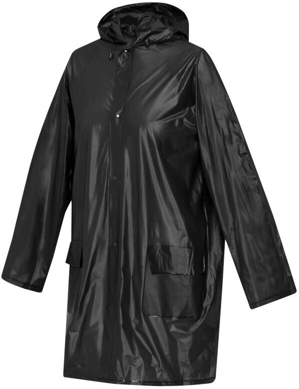Imperméable personnalisable taille unique en PVC Ada noir