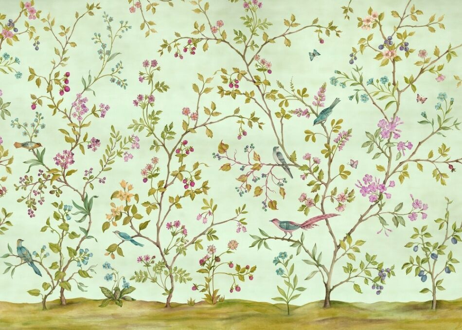 Komar Le Jardin Fotobehang Oiseaux du Paradis - LJX7-040   4055065020407   Behang