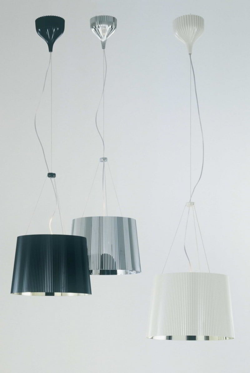 Kartell Gè Pendelleuchte (Außen weiß / Innen gold) Außen weiß / Innen gold