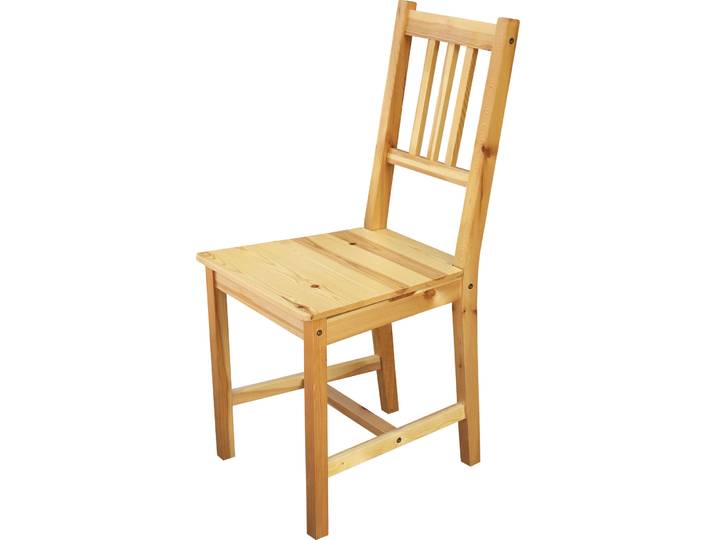 Stuhl 2er-Set Cruz natur Holz