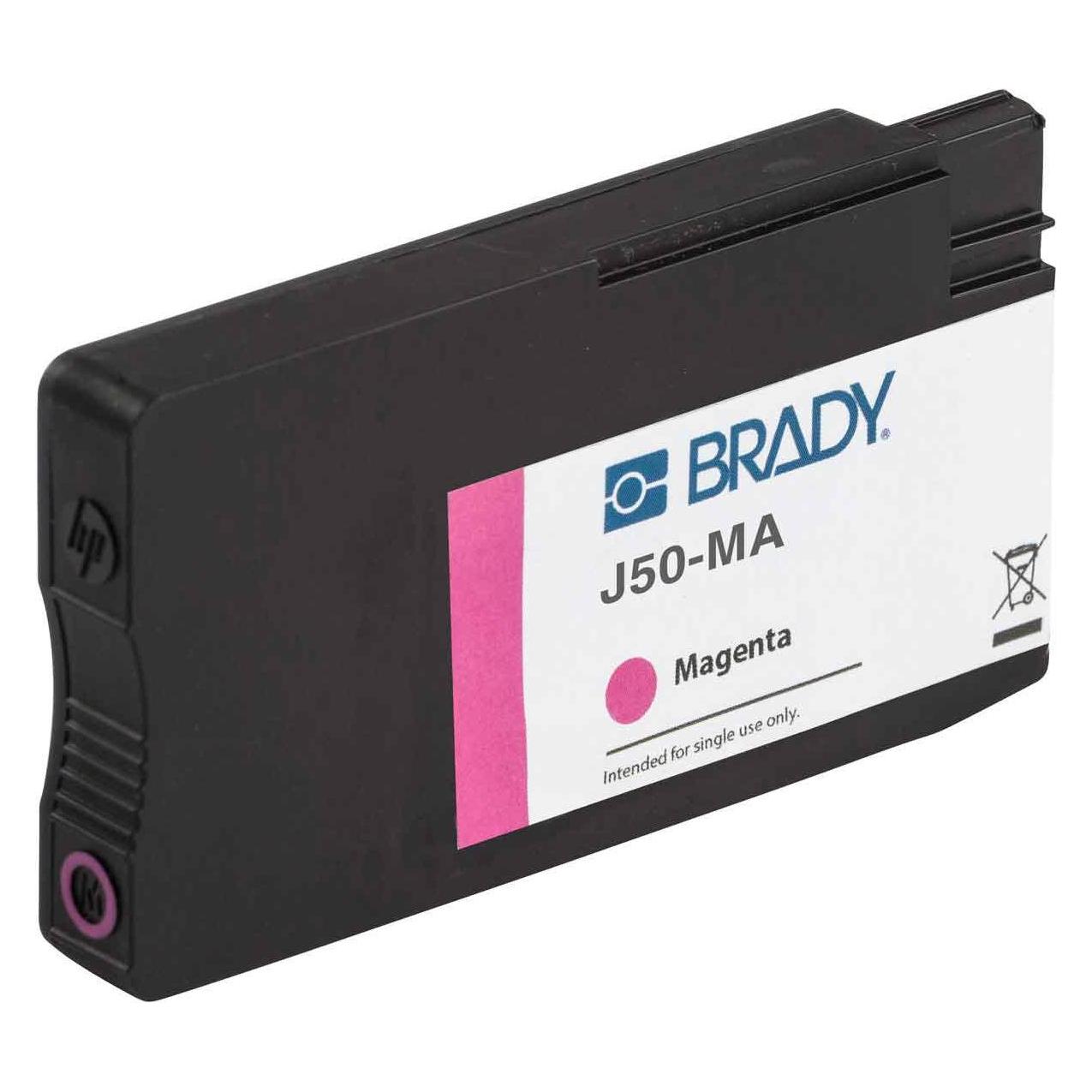 Brady J50-MA - Tinte auf Pigmentbasis - Magenta - - BradyJet J5000 - 101.6 mm - (148762)