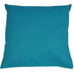 KISSENBEZUG Basic 100% Baumwolle petrol 40/40 cm