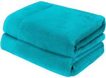 "Fabstyles Camelot Bath Towel 600 GSM Zero-Twist Cotton Set of 2 - 27""x52"""